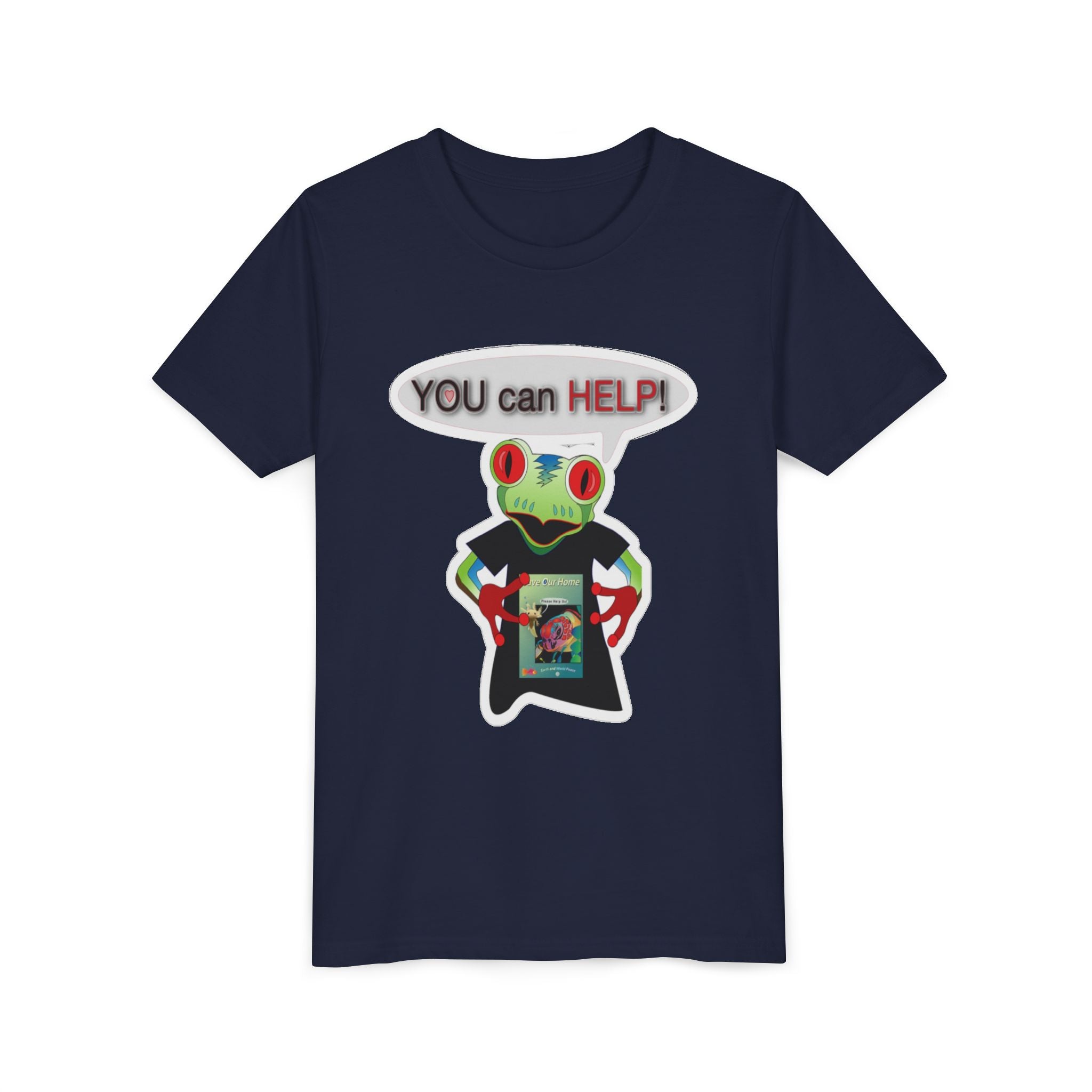 Mc Frog: You Can Help Sticker Tee
