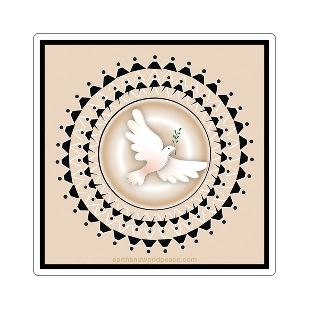 Peace Dove Creamy Sticker