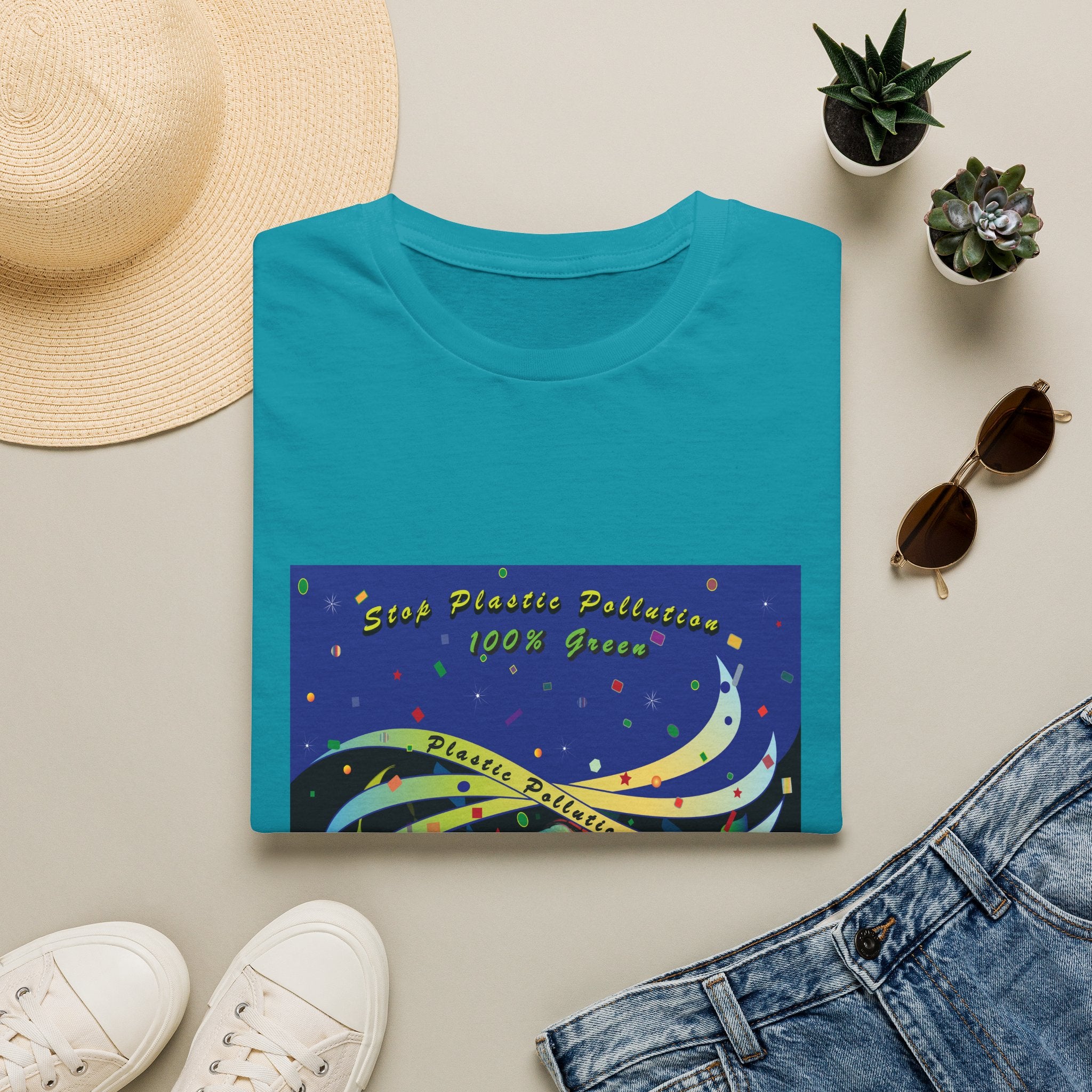 Stop Plastic Pollution Unisex Softstyle T-Shirt