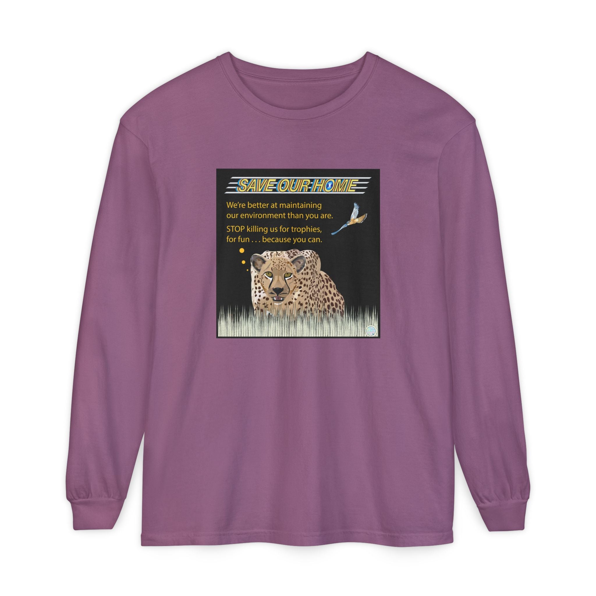 Cheetah Night and Day Long Sleeve Tee