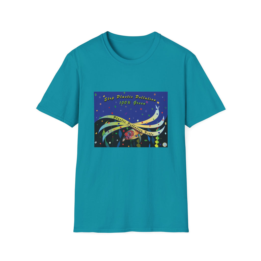 Stop Plastic Pollution Unisex Softstyle T-Shirt