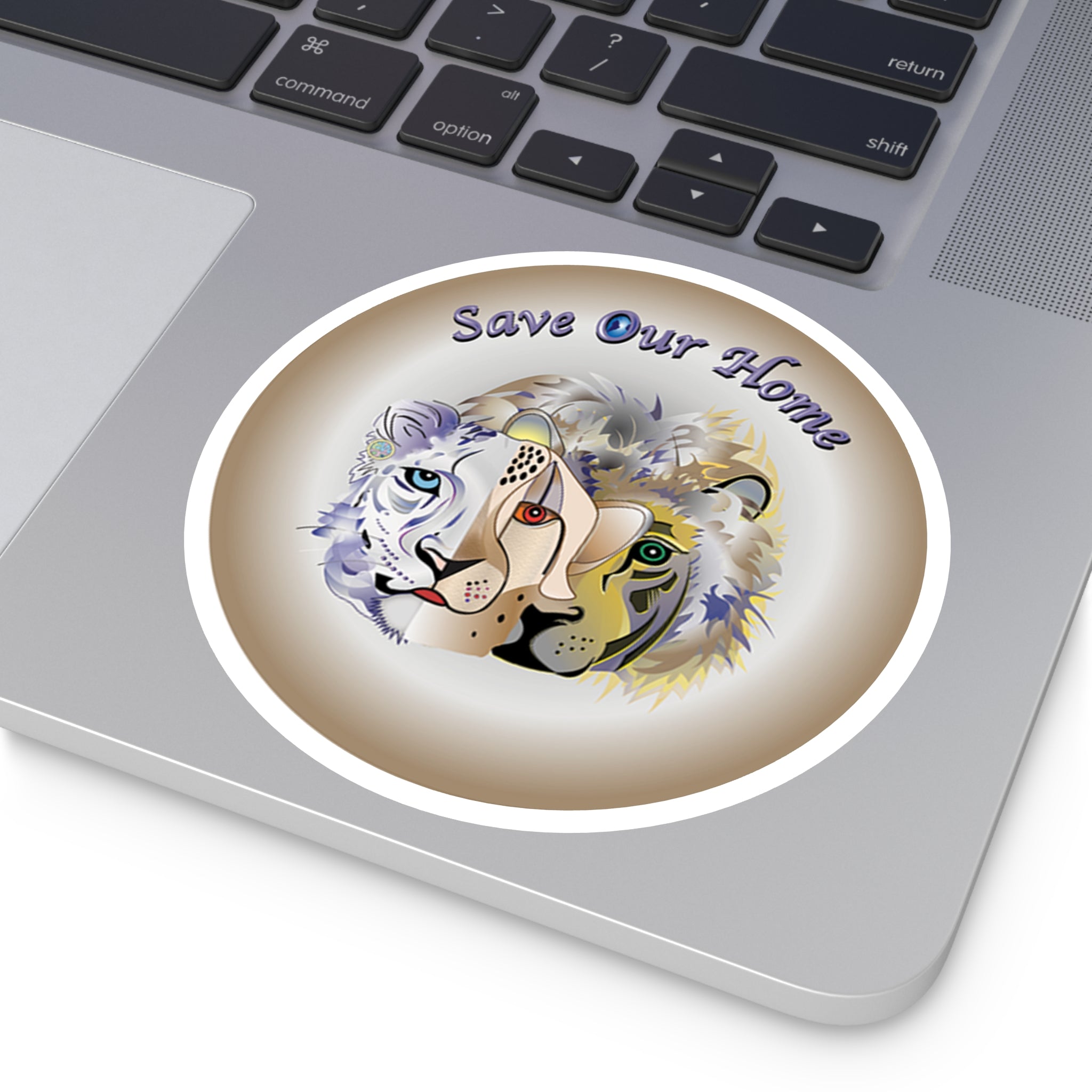 Snow Leopard, Cheetah, Lion Indoor Outdoor Sticker