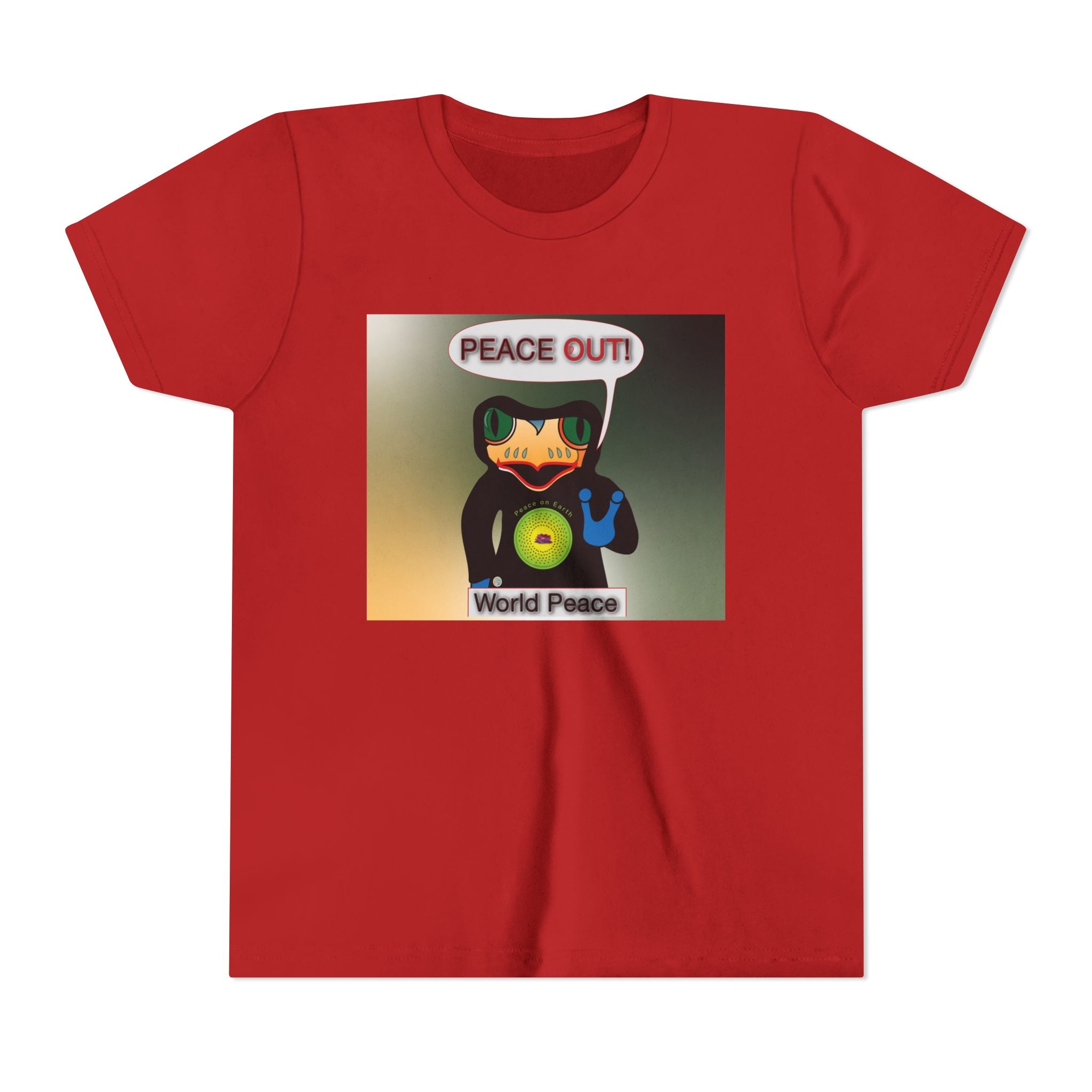 Cool Hoody Says Peace Out Youth Tee