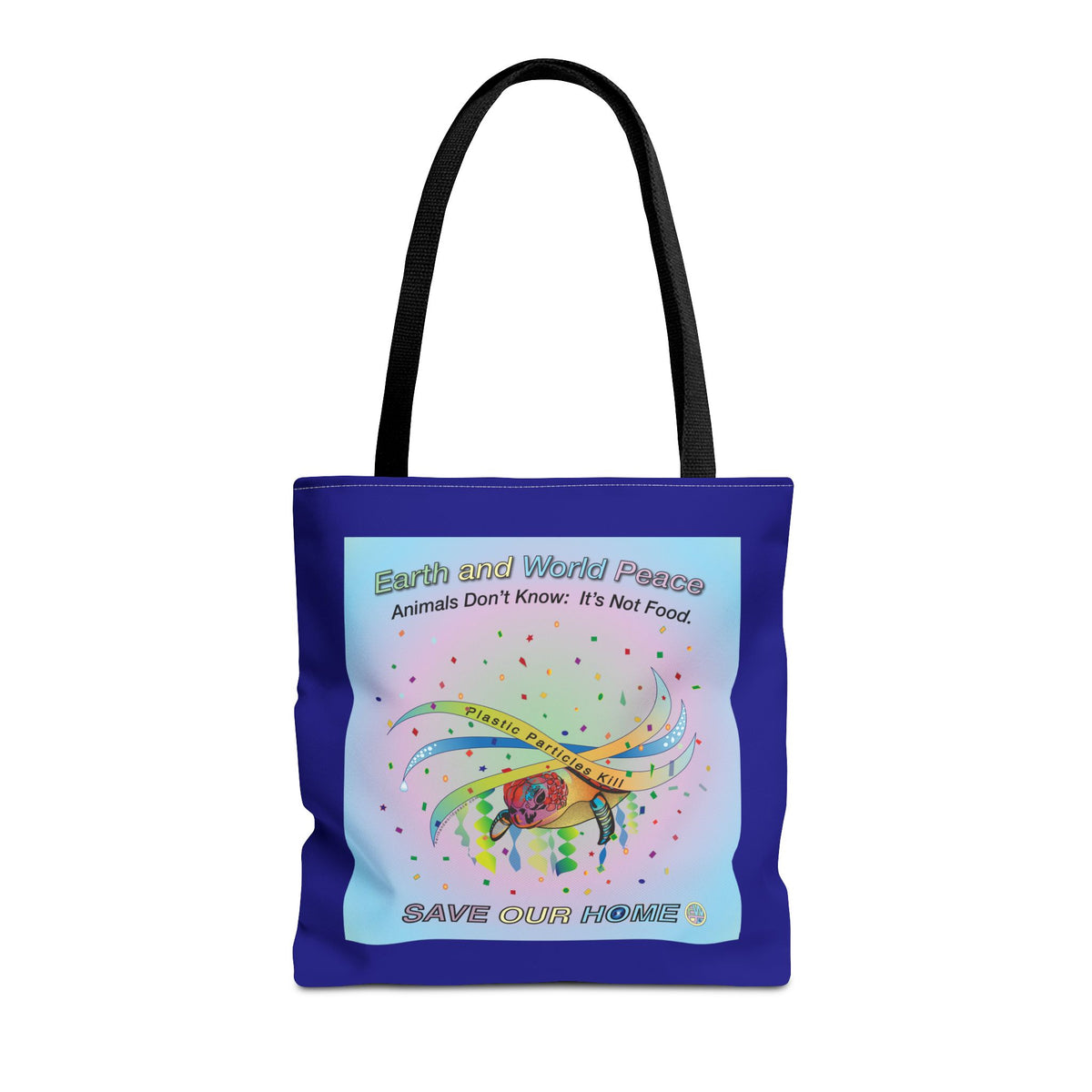 Plastic Polluction Environmental Turtle Tote