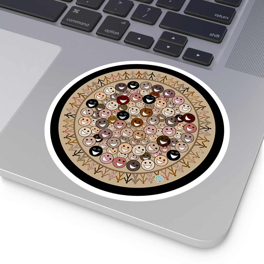 Celebrating Diversity Indoor Outdoor Round Sticker
