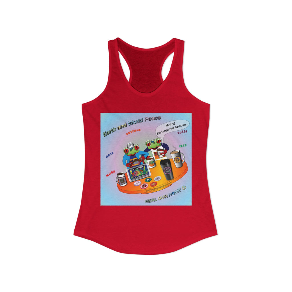 Frog Flying  Promo tank - Racerback Tank
