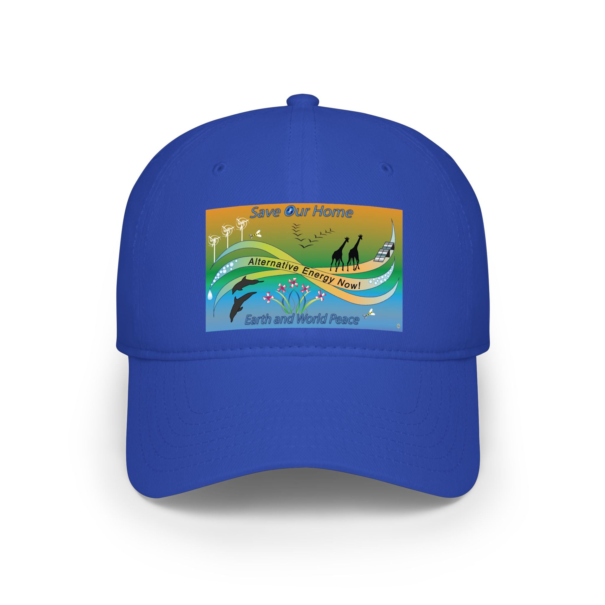 Alternative Energy  Baseball Cap — "Save Our Home" Earth & World Peace Design