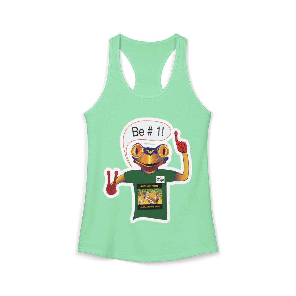 Frog Sticker Tank Tops Be # 1