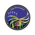 Alternative Energy Turtle Round Sticker