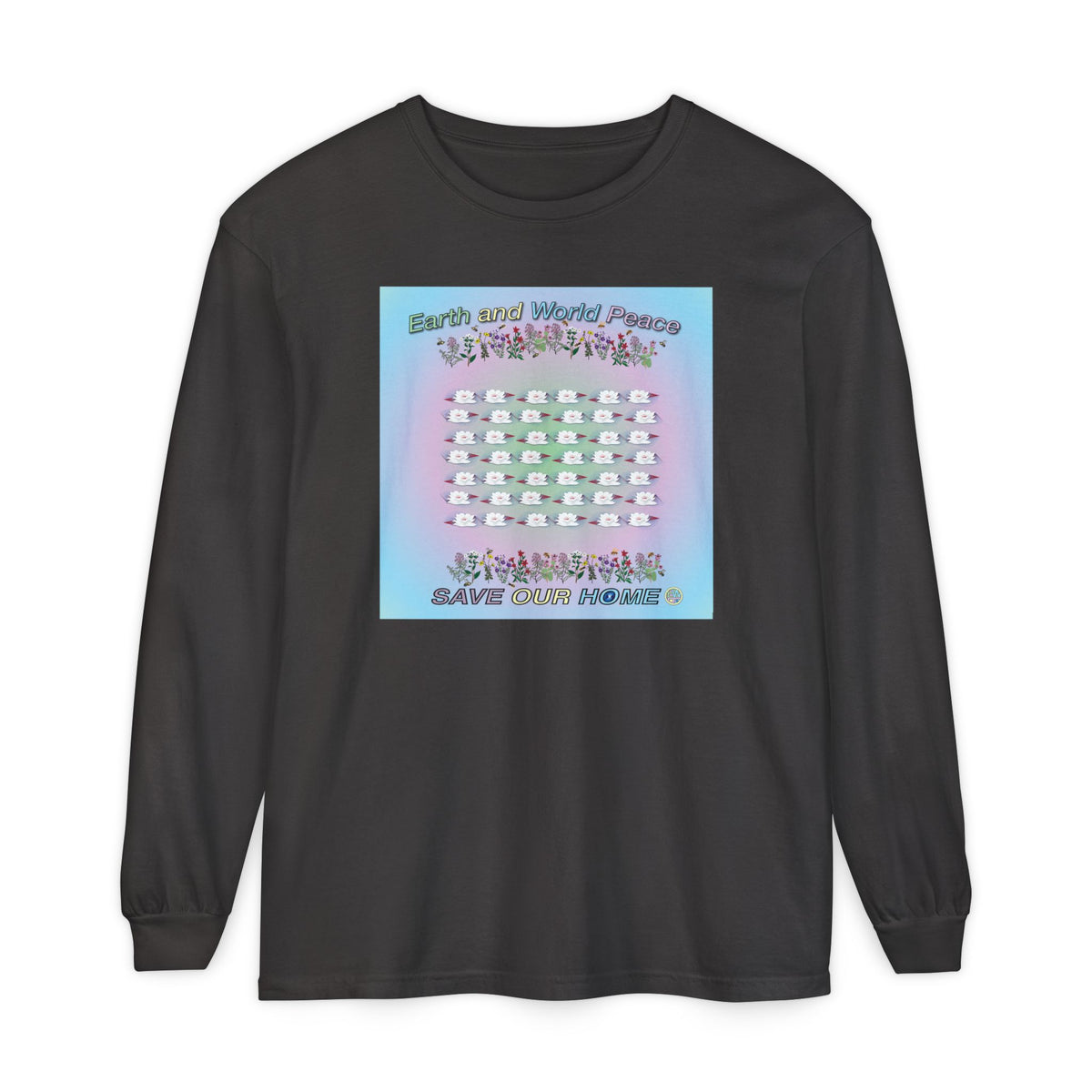 Lotus Flowers Long Sleeve Tee