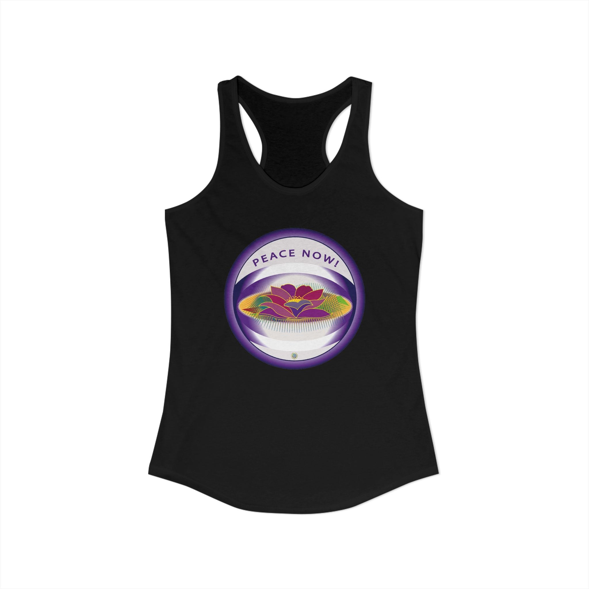 Lotus and Pad  Float Racerback Tank