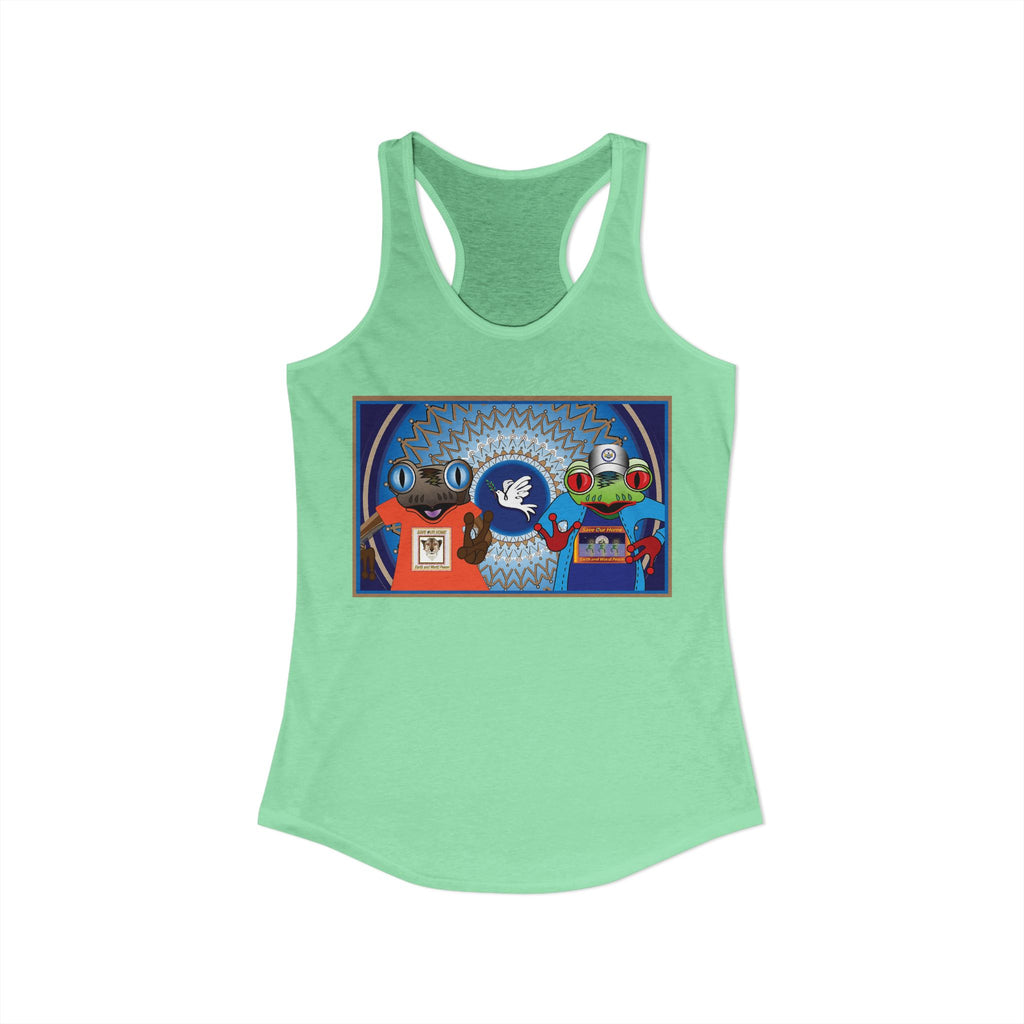 Peace On Earth Unity - Racerback Tank