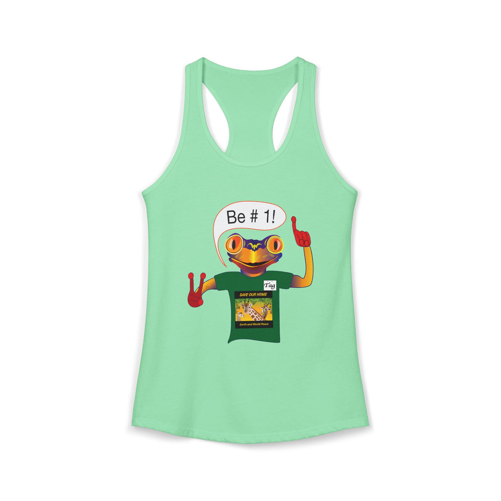 Frog Sticker Tank Tops Be # 1