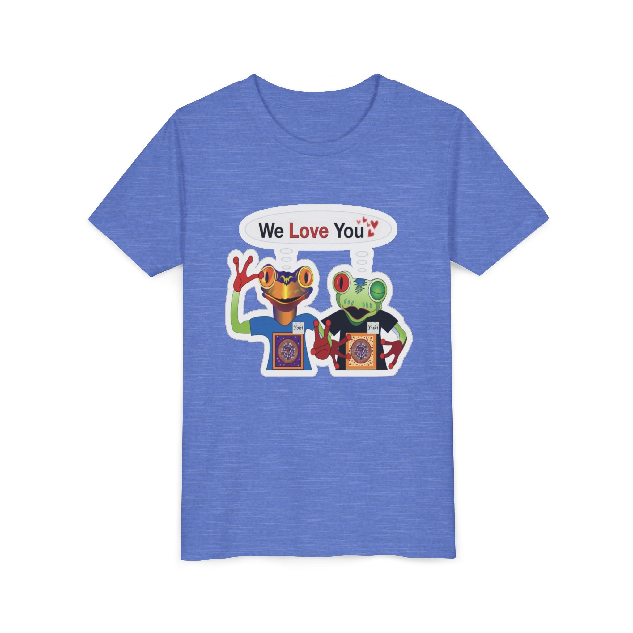 Mc Frogs say "We Love You" Kids Sticker Tee