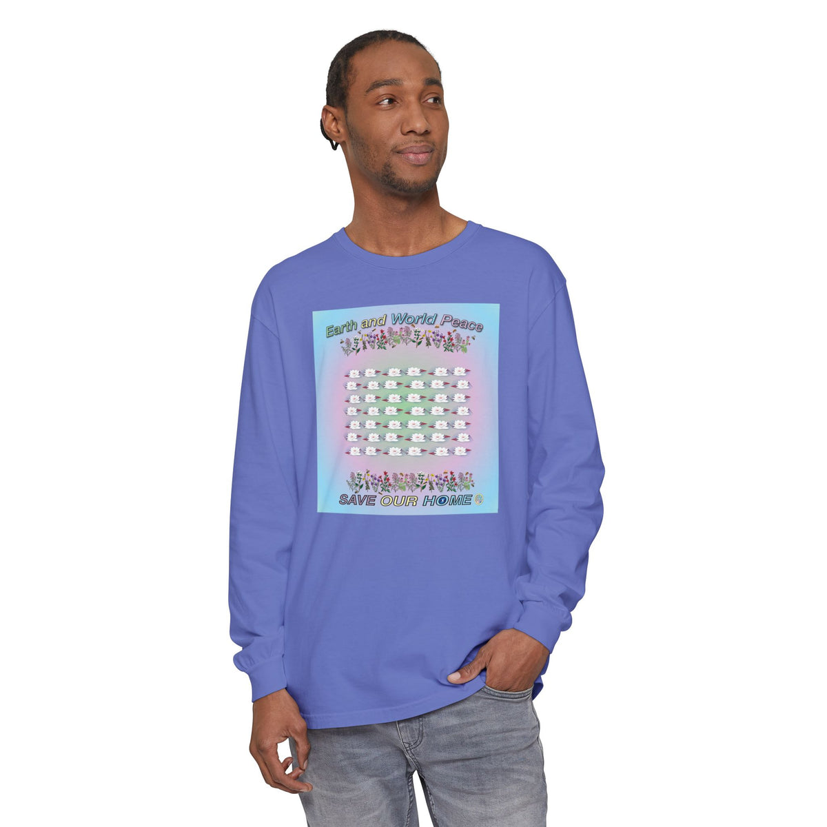 Lotus Flowers Long Sleeve Tee