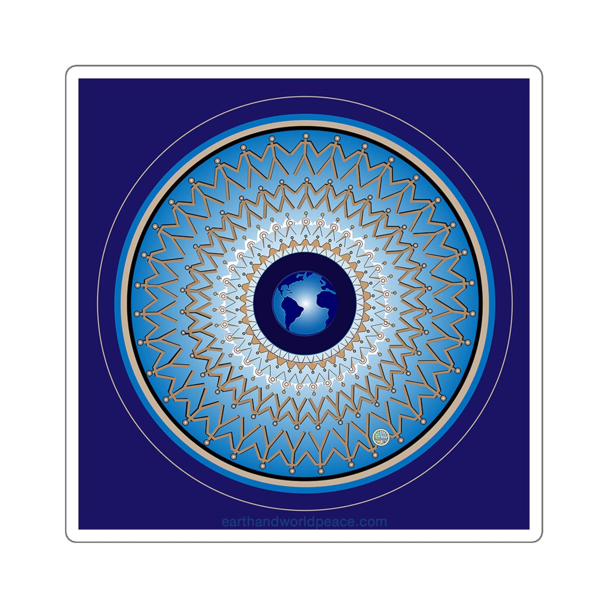 Unity equals World Peace 3" Sticker