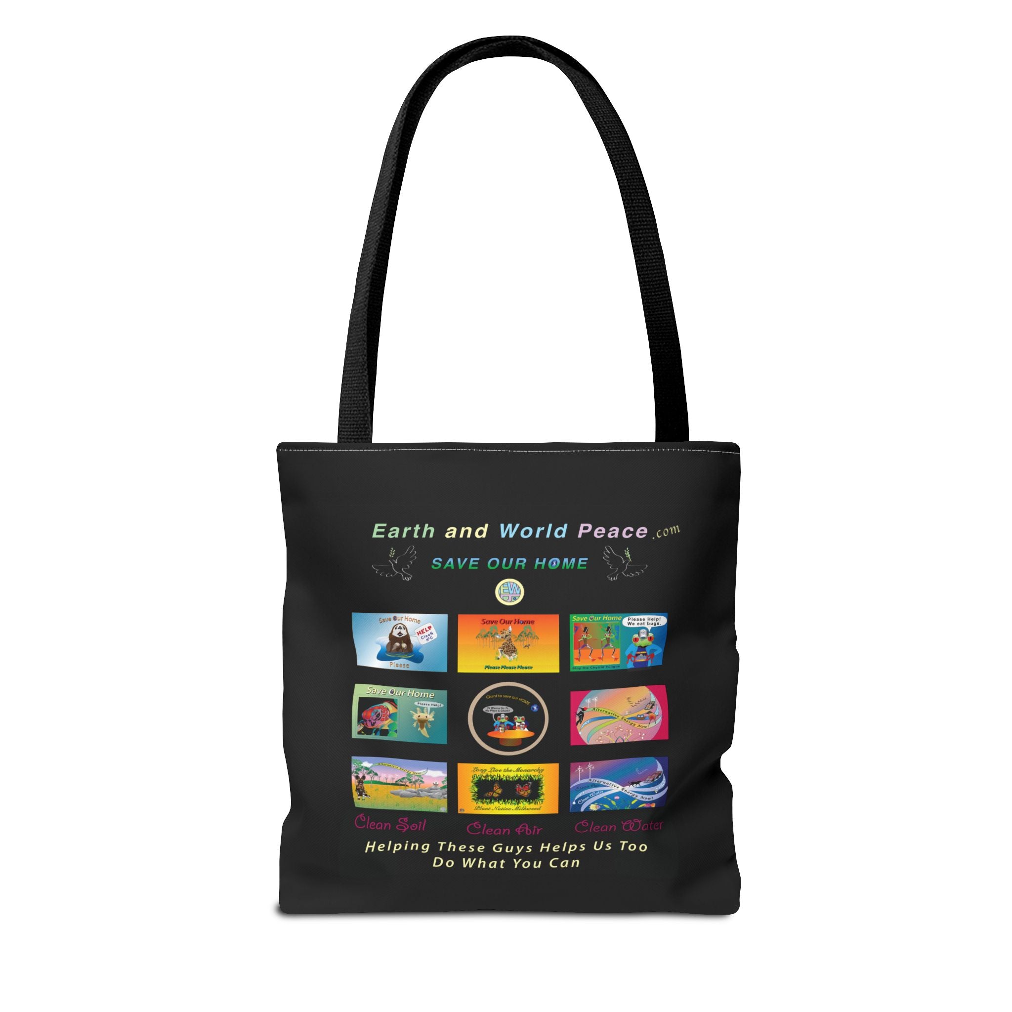 Endangered Species Alternative Energy Black Tote