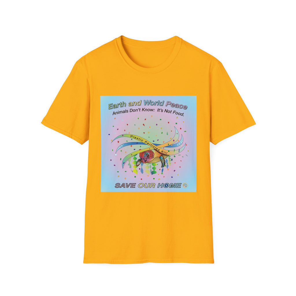 Plastic Pollution Turtle T-Shirt