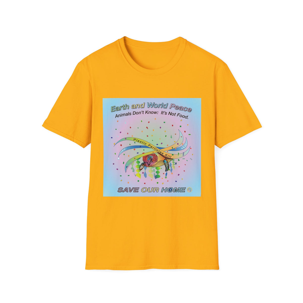 Plastic Pollution Turtle T-Shirt