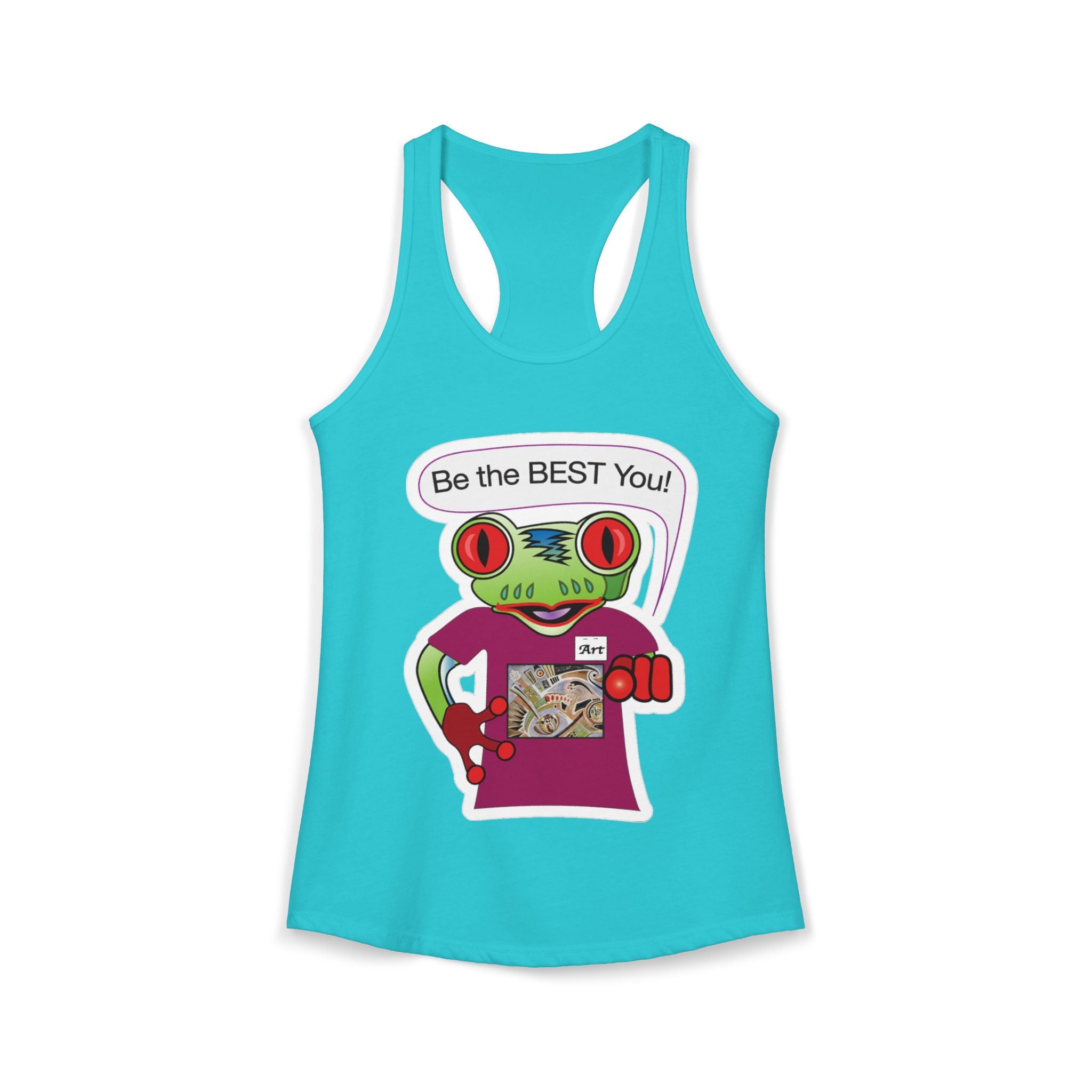 Frog Sticker Tank Tops Be the Best You Can Be