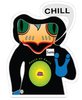 Sam McFrog  Kiss-Cut Sticker Chill